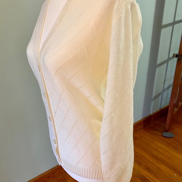 Ivory Button Down Sweater - Picture 6 of 6